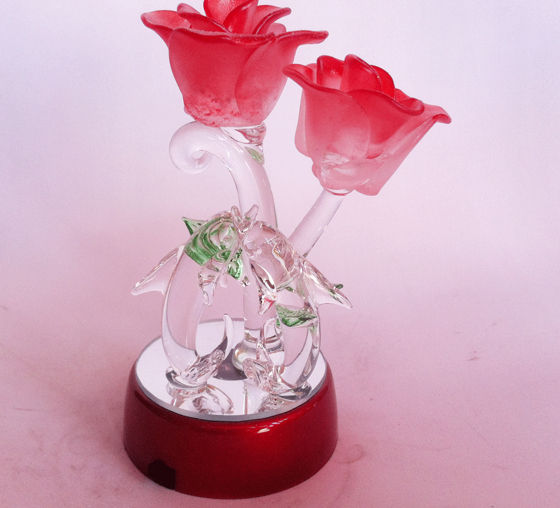 Thủy tinh bông hồng